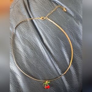 Arizona Jean Co: Gold Cherry Pendant Necklace With Extender